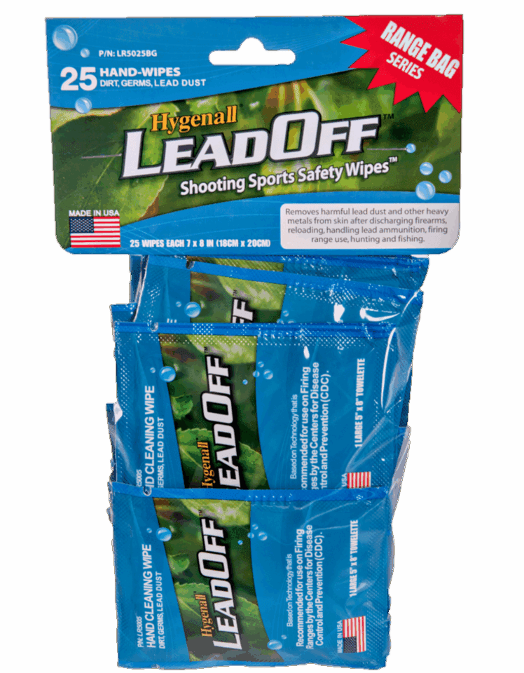 25 Individually wrapped lead wipes. Hygenall LeadOff range series wipes. Removes Lead and other Heavy metals.